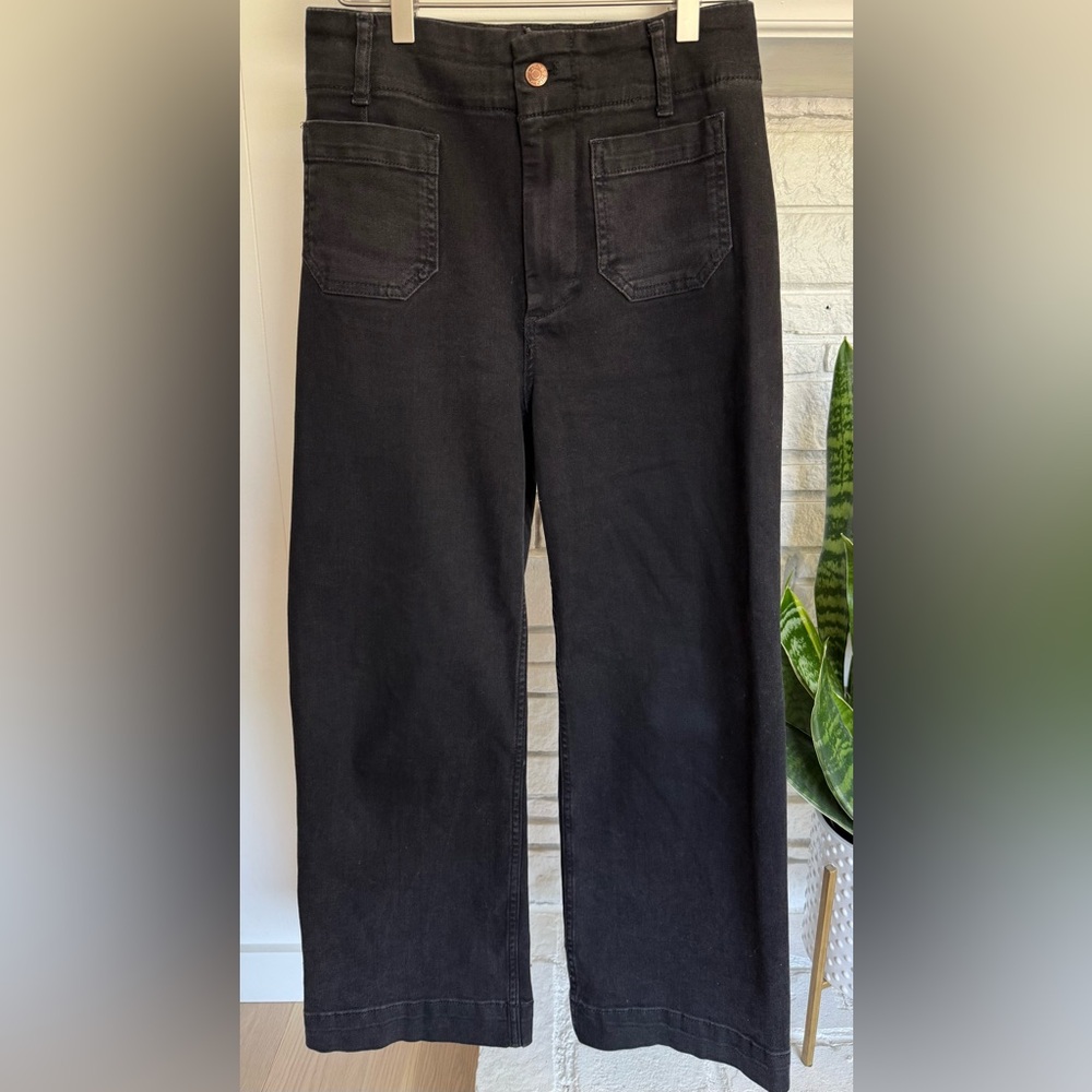Anthropologie Pilcro Black Wide Leg Jeans